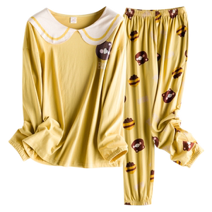 睡衣女士春秋纯棉长袖网红2024年新款秋冬季可外穿夏天家居服套装