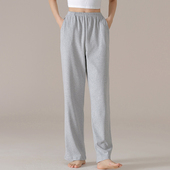 纯棉长裤 灰色阔腿裤 运动裤 卡之恋睡裤 家居裤 薄款 休闲加大码 女夏季