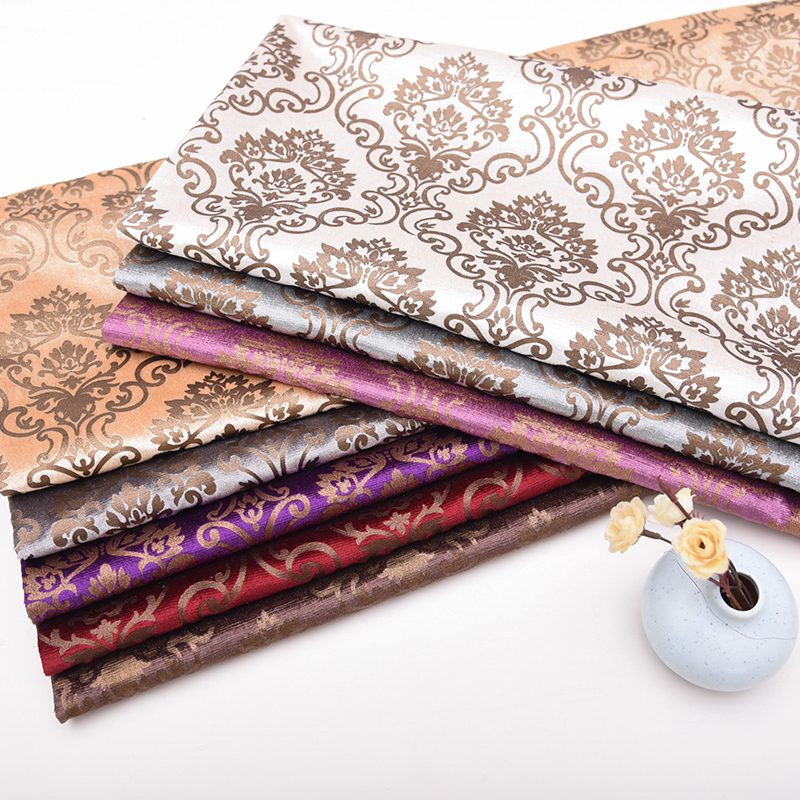 新品沙发布料促销绒布欧式大花批