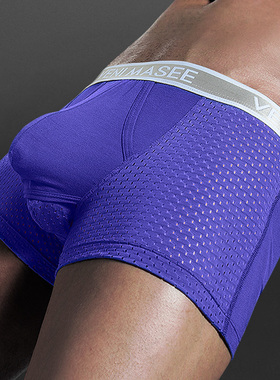 枪弹式分离男士内裤冰丝大囊袋阴囊托兜蛋精索静脉蛋枪曲张平角裤