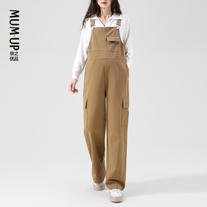 【新品】孕之优品孕妇背带裤秋季外穿2023新款大码孕妇裤子孕妇装