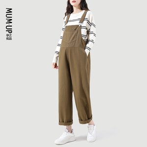 【新品】孕之优品孕妇背带裤春秋外穿2023新款大码孕妇裤孕妇装