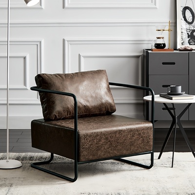 北欧轻奢复古工业风铁艺沙发