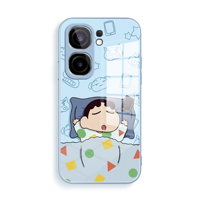 蓝被卡通适用iqooneo9手机壳新款vivoiqooneo9pro保护套vivoneo9金属漆玻璃neo9全包防摔男女款创意卡通外壳