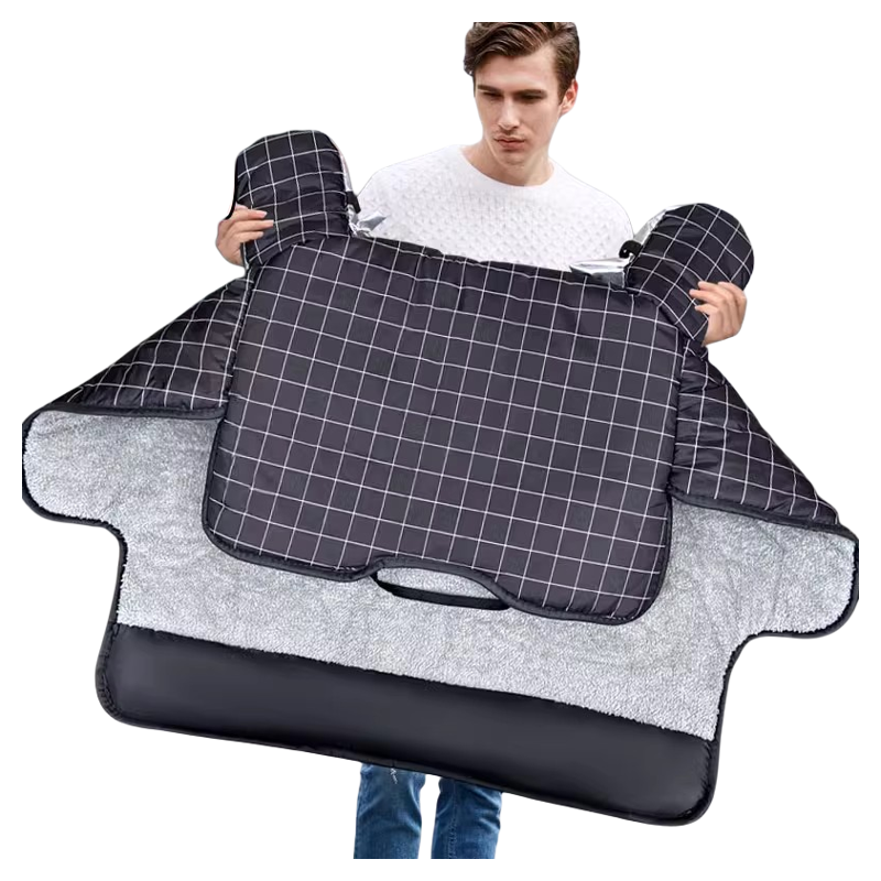 电动车挡风被加厚加绒冬季电车摩托电瓶车挡风罩冬天双面防水秋冬