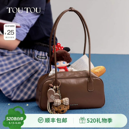 TOUTOU波士顿保龄球包腋下单肩包