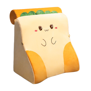 卡通床头靠垫大靠背记忆棉硬沙发床上护颈护腰可拆三角靠枕加高