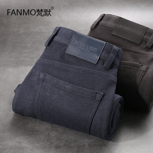 直筒商务休闲裤 2025秋冬厚款 男士 磨毛抗皱免烫五袋款 毛呢弹力男裤