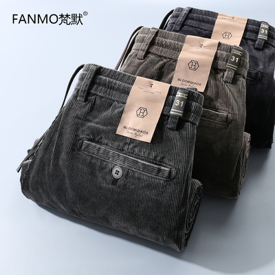 灯芯绒休闲裤男士秋冬厚款