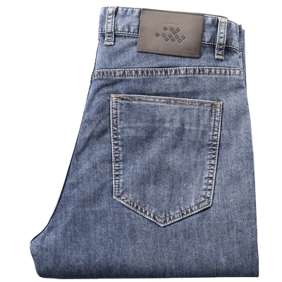 梵默拉链长裤做旧水洗春夏季