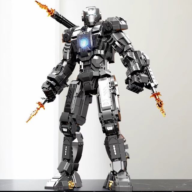 拼插积木钢铁机甲战争机器MK1