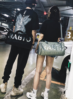 运动健身包男干湿分离斜挎训练篮球背包游泳收纳小号桶包女旅行包