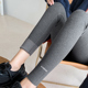 黑色高腰显瘦保暖灰色紧身弹力小脚裤 新款 女外穿秋冬季 加绒打底裤