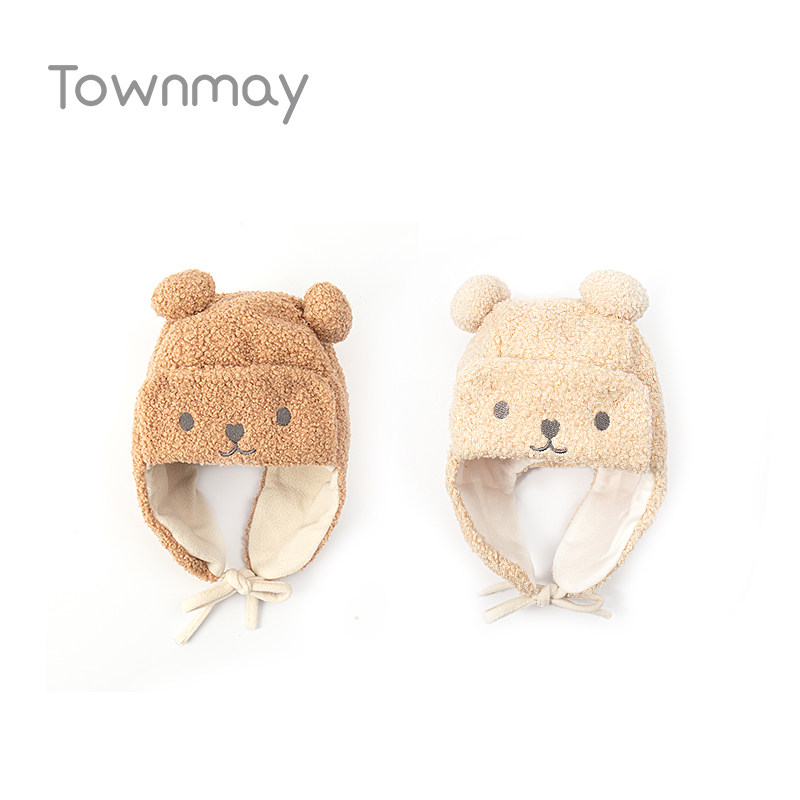 童麦宝宝婴儿雷锋帽秋冬季儿童男女童小熊帽子可爱超萌韩版护耳帽|msdalam kategori Kanak-kanak/Bayi/Keluarga dipasang, Hat/Muffler/topeng/sarung tangan/alat penutup telinga/Jiaotao, Hat - dari Buy2taobao.com untuk memberikan perkhidmatan ejen Taobao profesional membeli