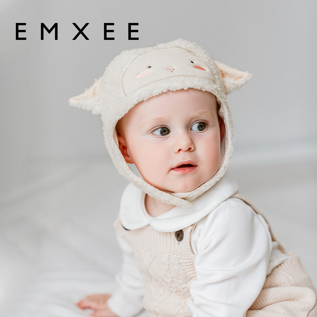 【唐艺昕推荐】嫚熙婴儿帽子宝宝帽子秋冬保暖儿童护耳帽男女童