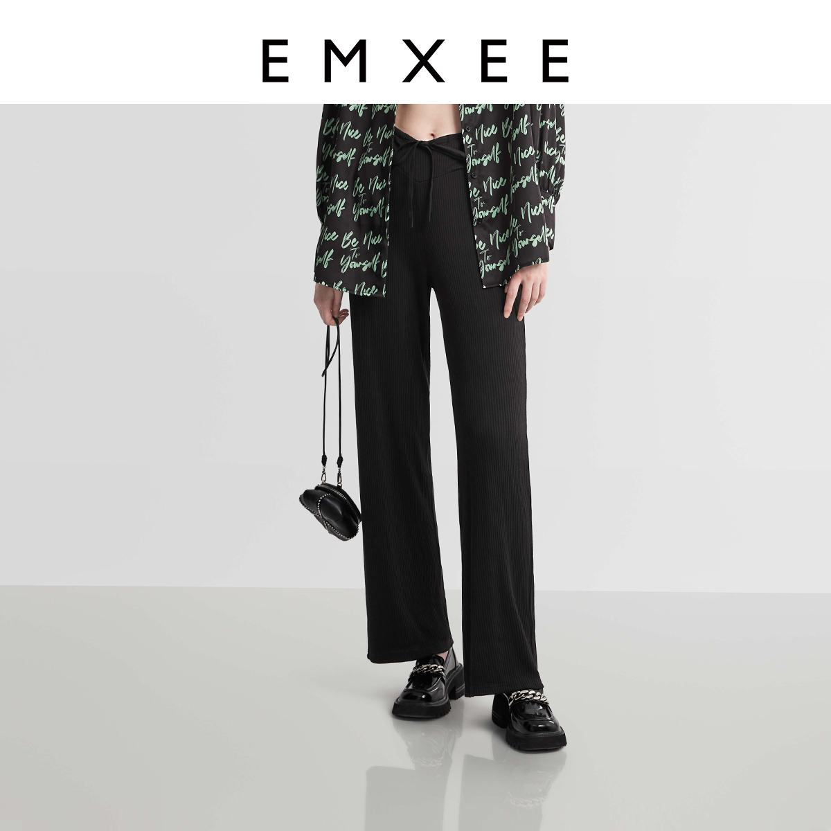 嫚熙孕妇阔腿裤时尚长裤夏季款