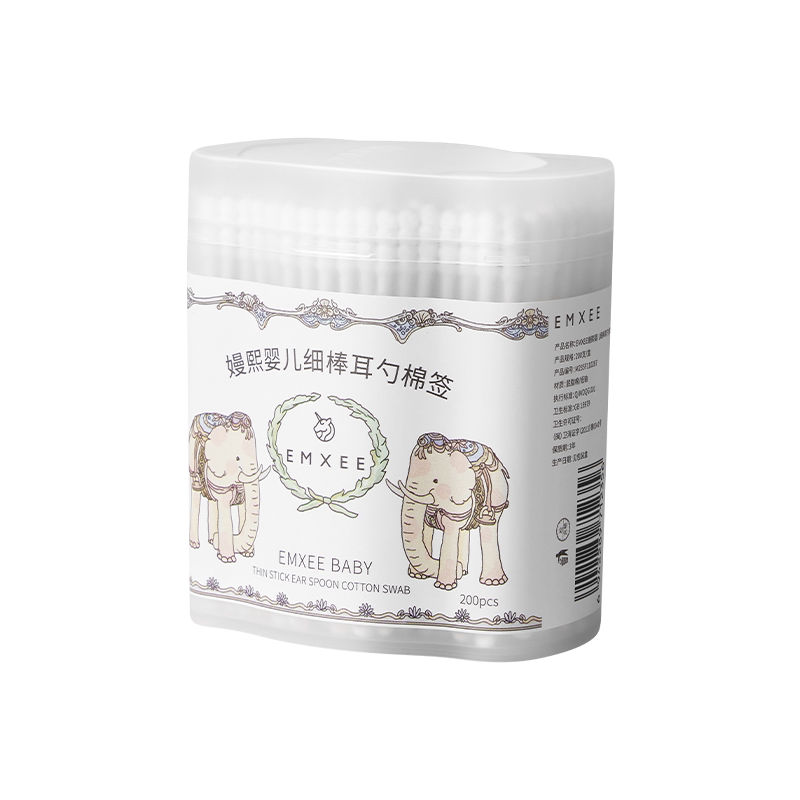 嫚熙婴儿双头棉签宝宝专用挖耳鼻屎