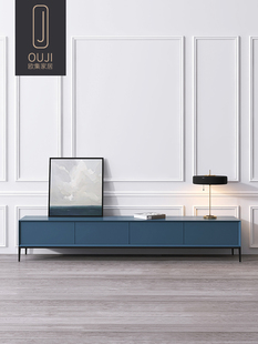 王子之家意大利极简主义电视柜实木小公寓客厅咖啡桌组合现代北欧