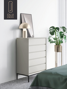 Oji Home意大利极简主义四抽屉柜简单现代轻豪华客厅储物实木卧室