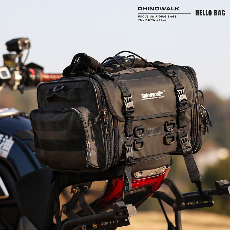 Rhinowalk犀牛摩托车后座包 多容量大包 尾包 货架包
