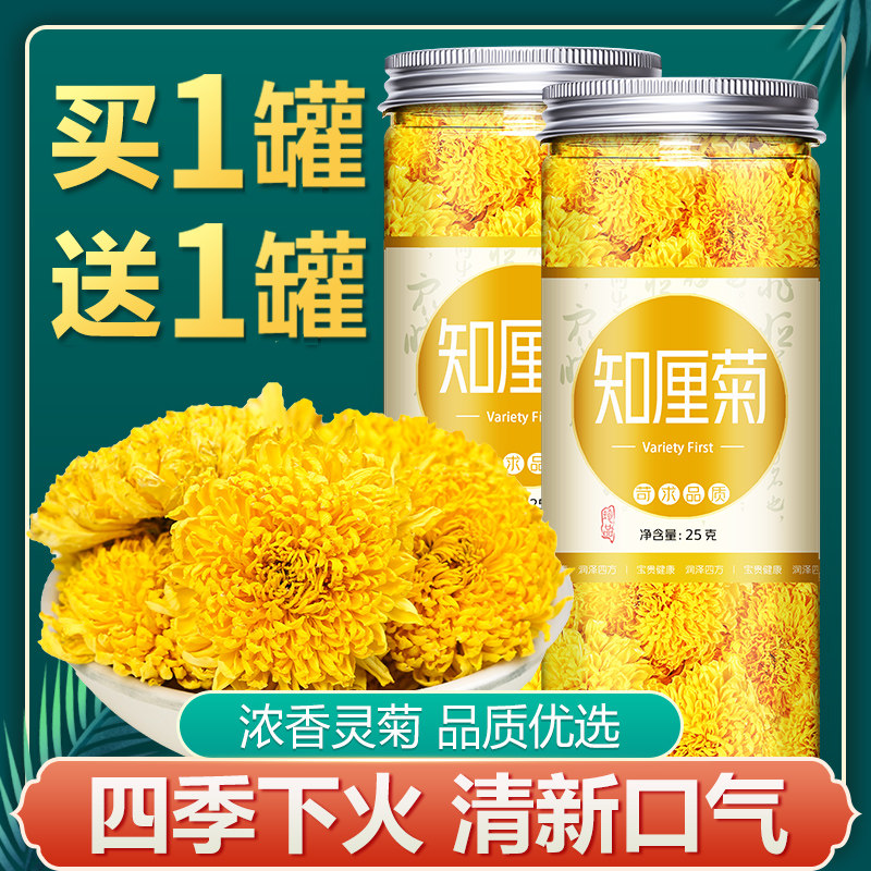 买1送1知里菊怀菊花茶云台河南焦作官方旗舰店正品冰菊正宗知厘菊