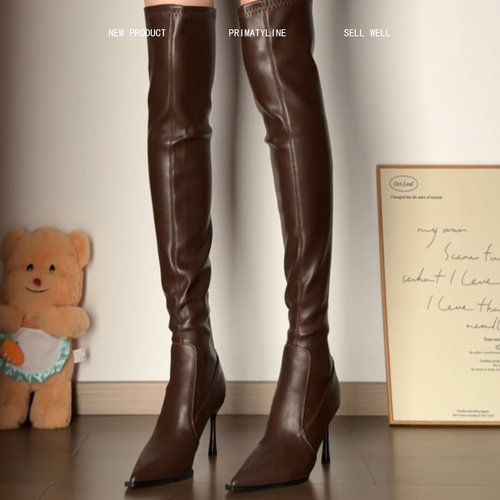 羊皮版！过膝长靴小鸟腿