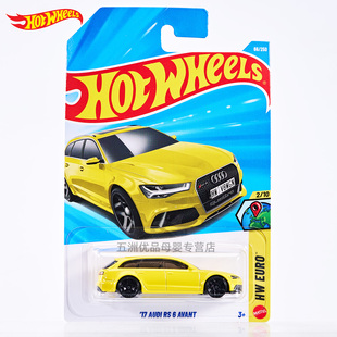 风火轮Hot Wheels奥迪RS6 Avant合金车模黄色收藏车模玩具