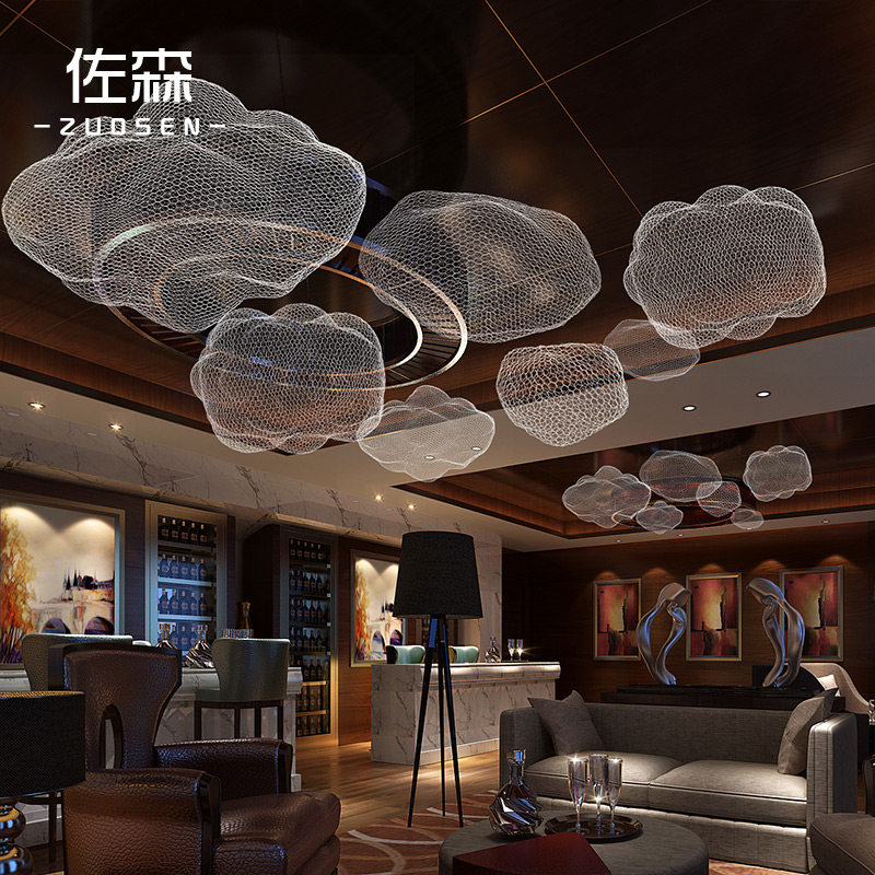 Metal Flaky clouds Pendants Clouds Market Ceiling Lobby Air suspended ceiling decorate Mei Chen Artin the Home accessories , Creative Jewelry , Air Charm  category - from Buy2taobao.com to provide professional Taobao agent buy service