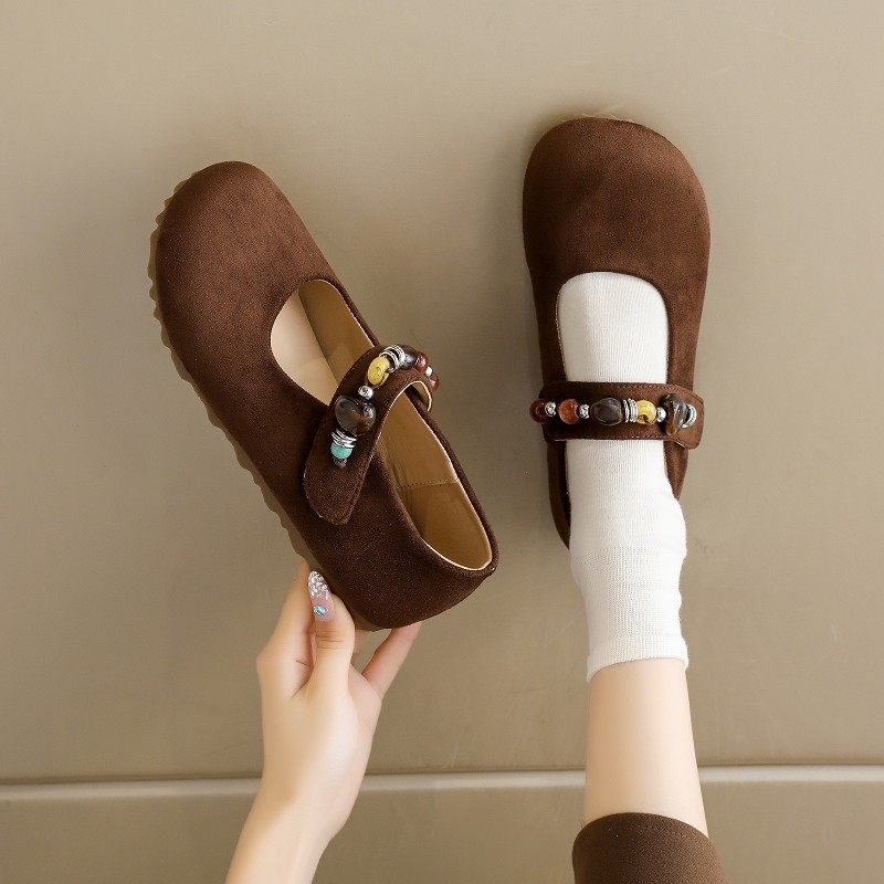 内增高玛丽珍鞋女2025秋季新款魔术贴懒人通勤鞋百搭配裙子休闲鞋