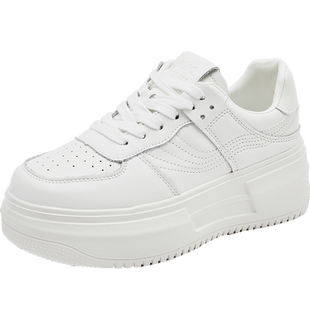 增高6cm厚底小白鞋女真皮休闲鞋爆款超火ins潮百搭高级感小众板鞋