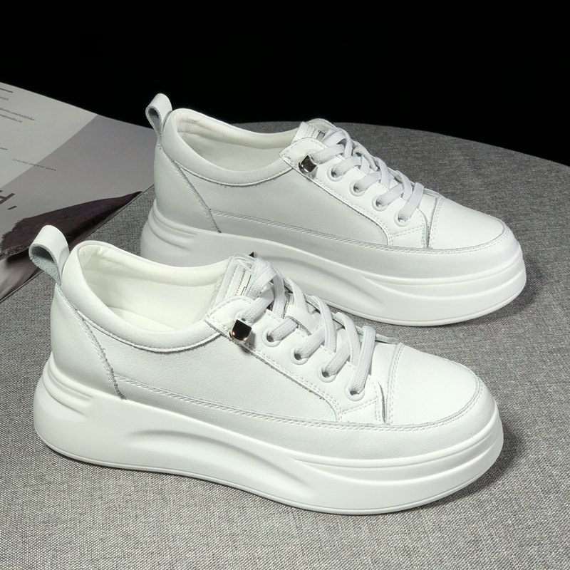 百搭春季5cm运动内增高松糕鞋