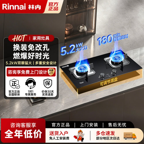 林内定时家用燃气灶大火力