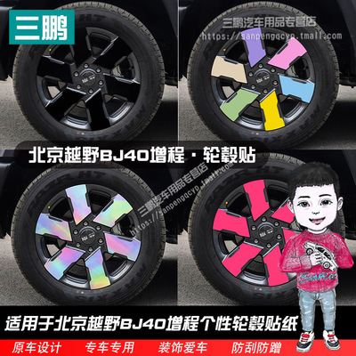25款新北京BJ40e增程版轮毂车贴