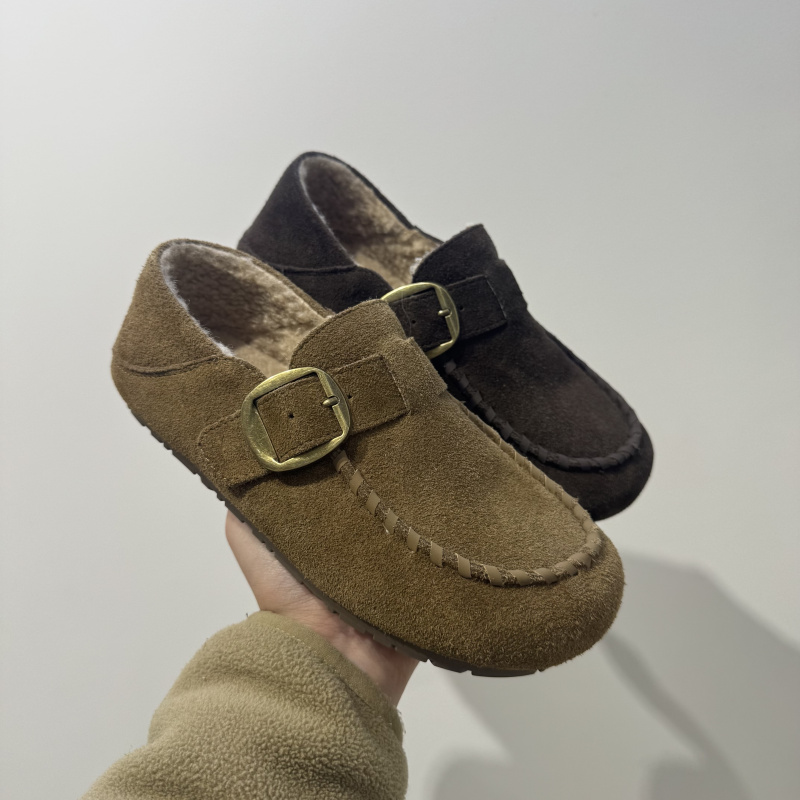 真皮反绒皮勃肯鞋女休闲百搭