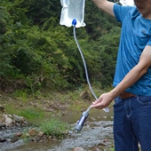 户外露营垂钓净水器便携式 过滤袋应急运动可折叠水袋3L大容量水袋
