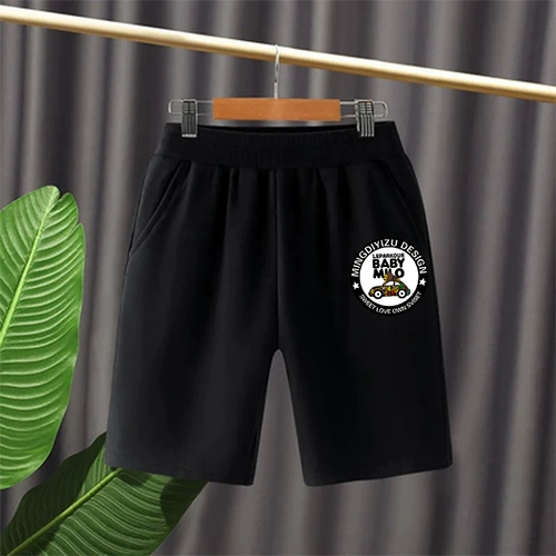 Детские спортивные шорты подходит для мужчин и женщин, детская летняя одежда для мальчиков, штаны для отдыха, китайский стиль, оверсайз