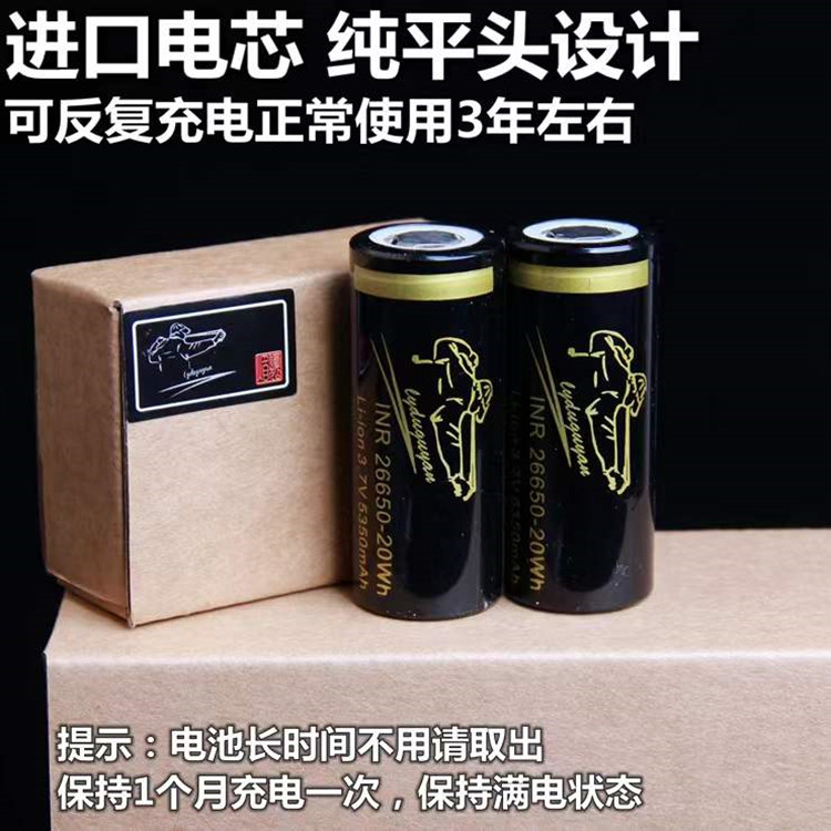 小怪兽大怪兽黑金刚牛魔王手电筒26650电池双充充电器头带镜片