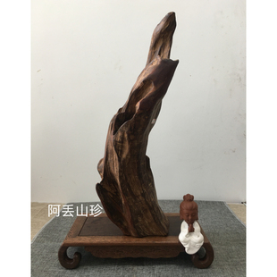 广西金秀高油性根雕禅意摆件土老黑料薄荷味5沉95久香复古包邮