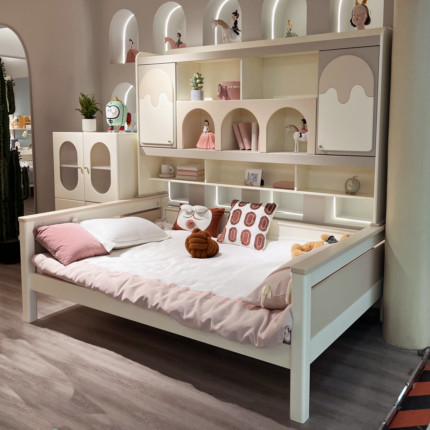 全实木书柜床一体衣柜床储物床儿童床男孩女孩组合床小户型省空间,住宅家具,儿童床/儿童抽拉床,淘宝优惠券,粉丝福利购,淘宝优惠卷