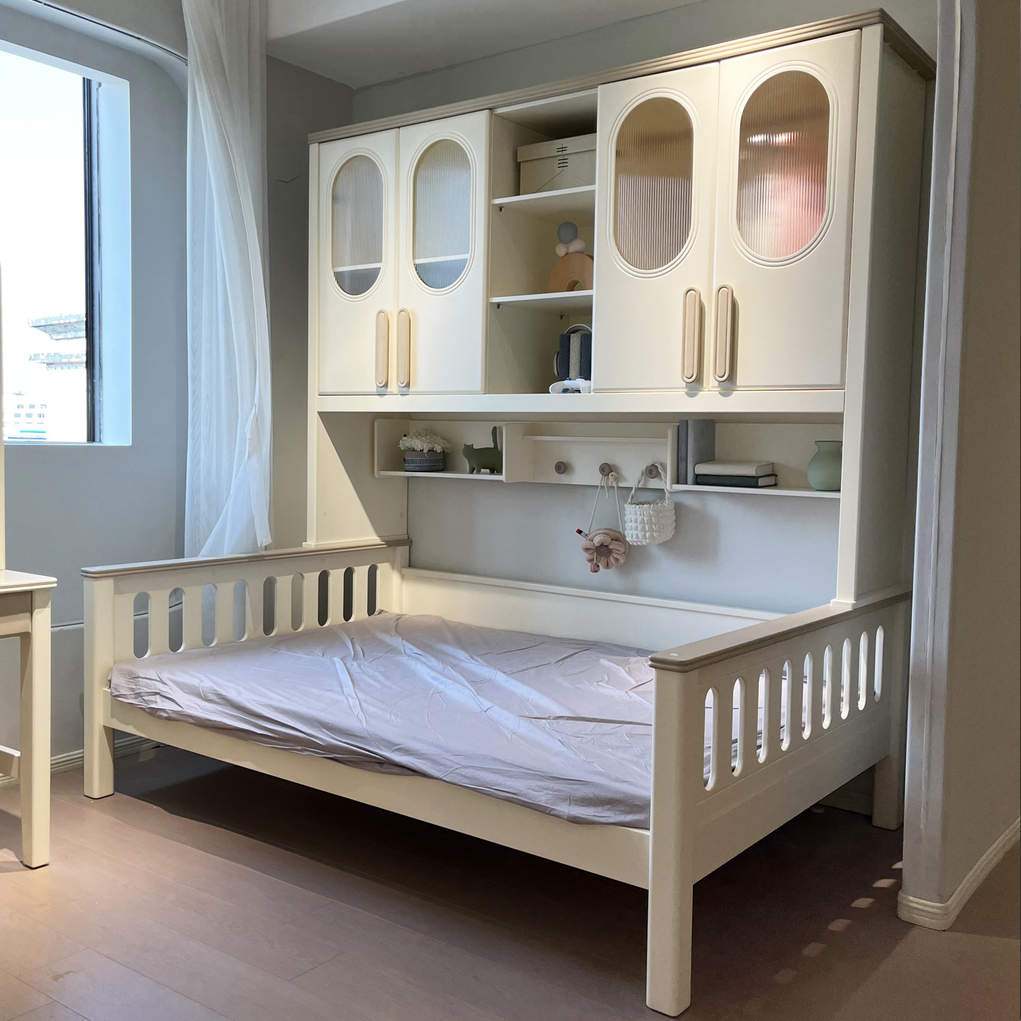 全实木衣柜床床柜一体组合储物儿童床男孩女孩小户型榻榻米省空间,住宅家具,衣柜床,淘宝优惠券,粉丝福利购,淘宝优惠卷