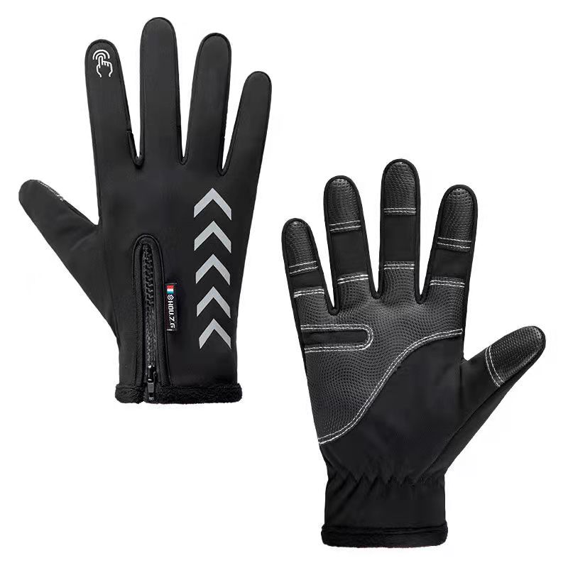 骑行户外摩托车防水加绒手套男士