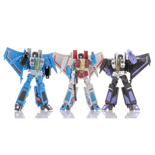 金宝变形玩具飞行小队改版NA飞机FG01-03战机小队 小比例模型