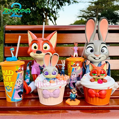 迪士尼疯狂动物城2尼克朱迪水杯