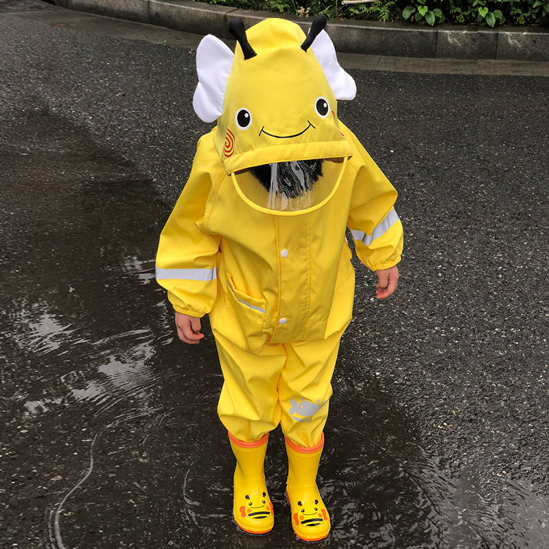 儿童雨衣连体男童女童幼儿园宝宝学生小孩雨披全身雨具防护上学用