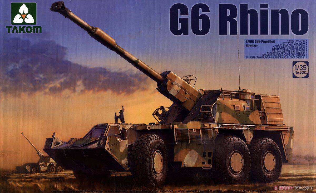 takom/三花 2052 南非陆军 g6"犀牛"轮式自行榴弹炮