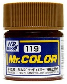MR.HOBBY/郡仕 C119 RLM砂黄色 10ML油性模型油漆