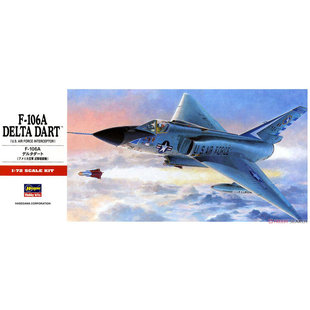 长谷川 00341 通用动力康维尔 F-106A 三角标枪 截击机 (1/72)*