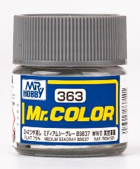 MR.HOBBY/郡仕 C363 二战英国战机中后期中海灰色 10ml油性模型漆