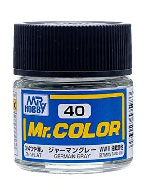 MR.HOBBY/郡仕 C40 德国灰色 10ml油性模型油漆