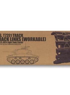 TRUMPETER/小号手 02037 M24 霞飞 轻型战车用T72E1拼接活动履带